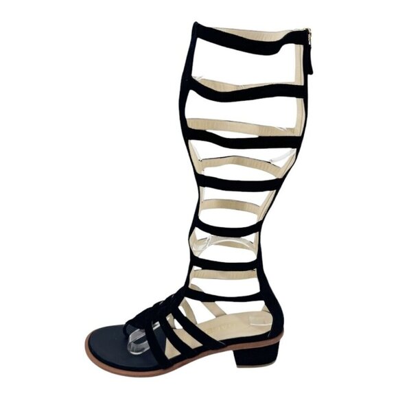 Chanel Suede High Knee Gladiator Sandals 2015 Karl Lagerfeld Collection - Picture 2 of 8